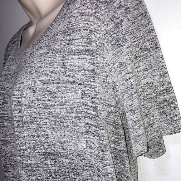 FOREVER 21 Tunic Sweater Tshirt Short Sleeves Space gray Grey Womens Large - Picture 6 of 7